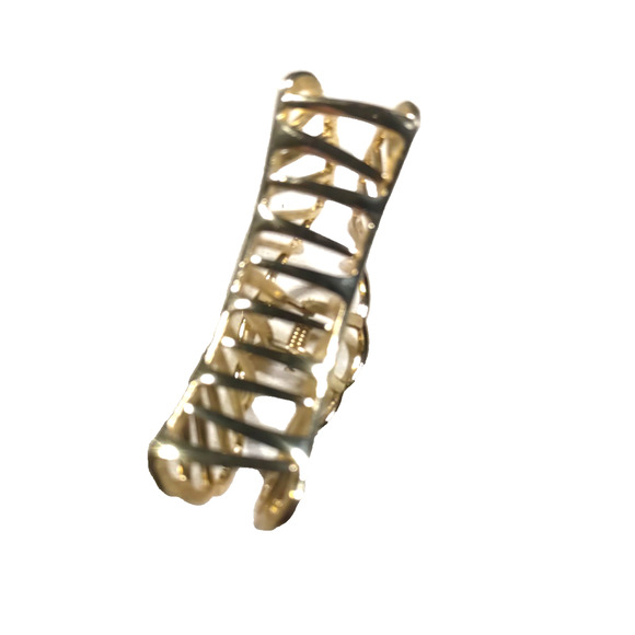 Sea Shell Alligator Clip hair Barrette Gold Tone - Picture 4 of 7